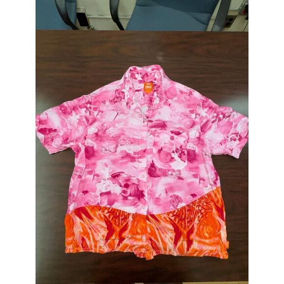 Vans Tops - Vans x Collins Strada Floral Button Up Short Sleeve Women’s Tee Size X-Small